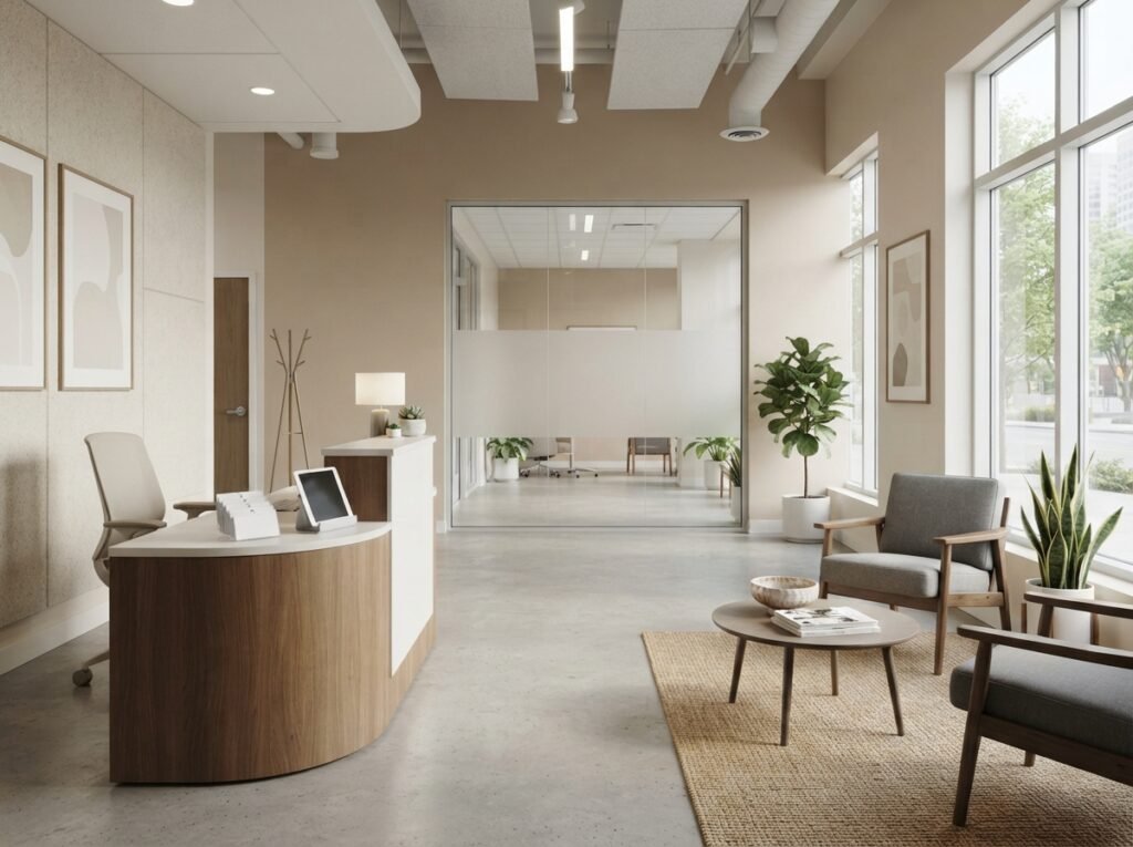 commercial cleaning services Twin Cities MN - office reception